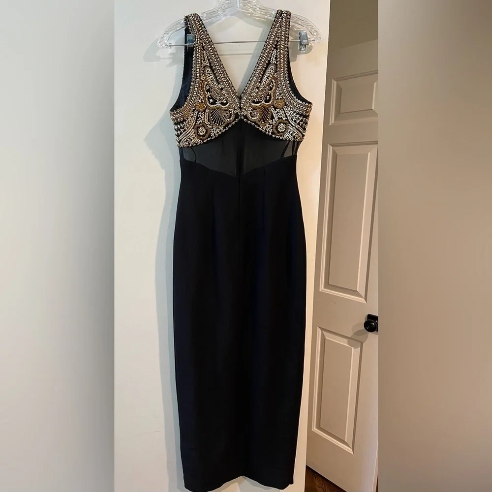 Vintage Alyce Designs Beaded Shear Evening Gown/Prom/Wedding Women’s Size 4